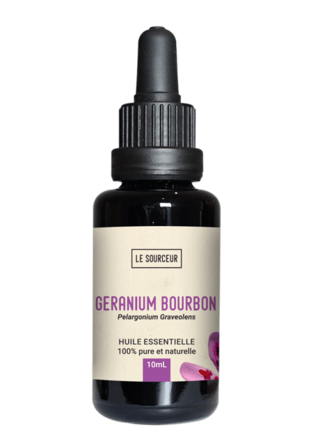 Flacon d'huile essentielle de Géranium Bourbon