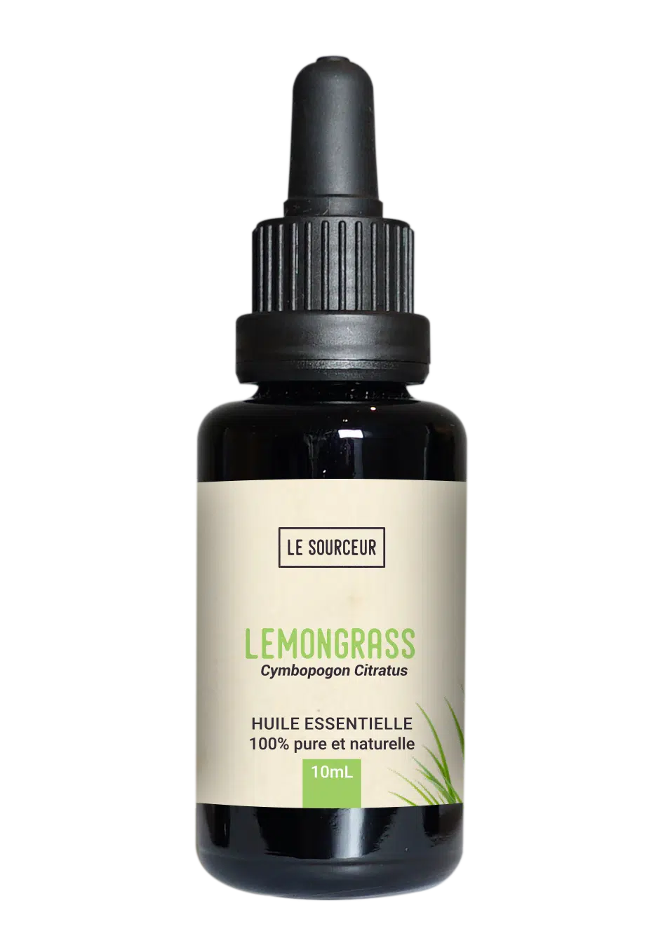Flacon d'huile essentielle de Lemongrass