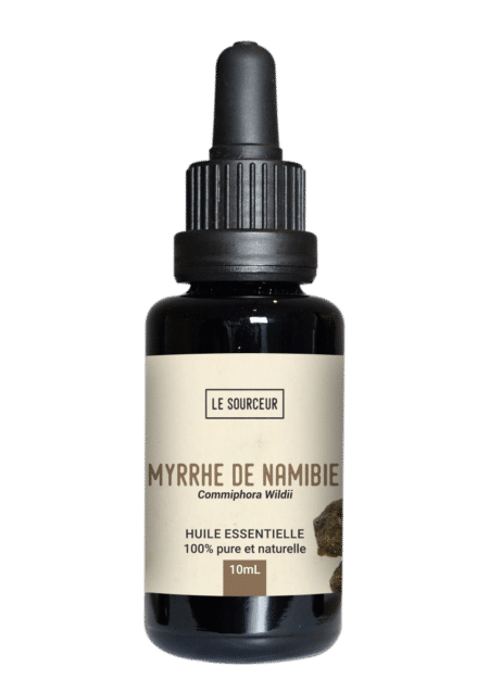 Flacon d'huile essentielle de Myrrhe de Namibie