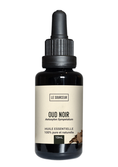 Bottle of essential oil of Black Oud