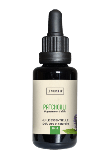 Flacon d'huile essentielle de Patchouli