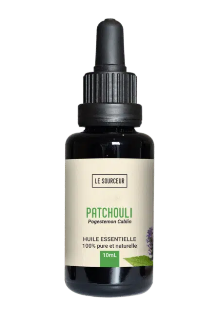 Flacon d'huile essentielle de Patchouli