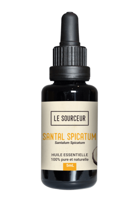 Flacon d'huile essentielle de Santal Spicatum