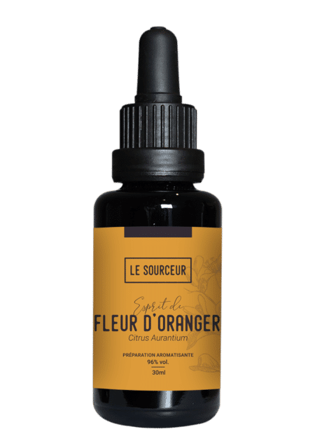 Flacon d'alcoolat ou d'esprit de Fleur d'Oranger