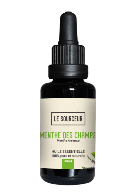 Flacon d'huile essentielle de Menthe des Champs