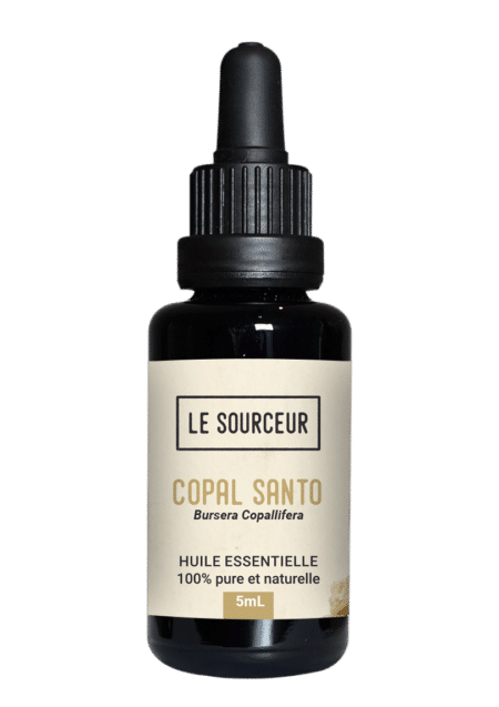 Bottle of essential oil of Copal Santo